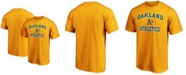 Fanatics Men's Gold Oakland Athletics Heart Soul T-shirt